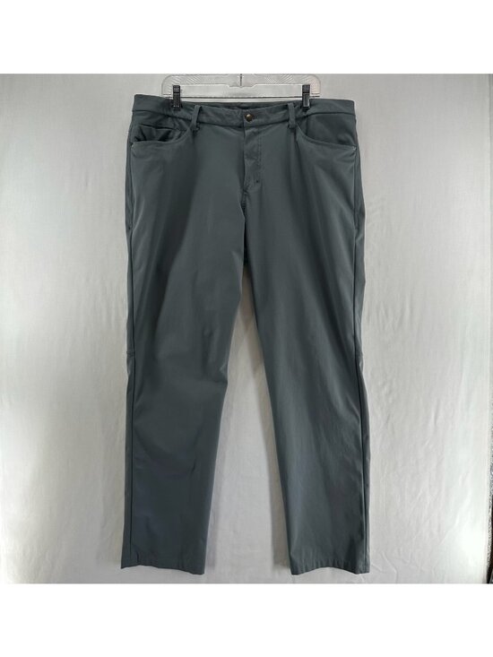 Lululemon Other - Lululemon ABC 5 Pocket Pants Mens 38 Warpstreme Stretch Tech Commuter Chino Gray
